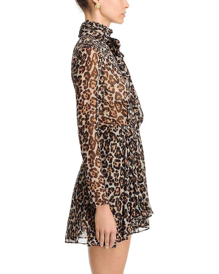 Ronny Kobo Carlotta Leopard Print Mini Dress 5
