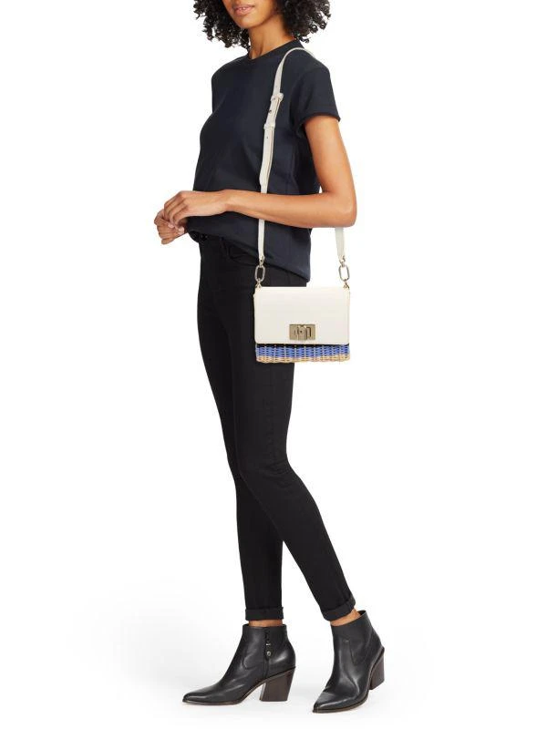 Furla Woven Leather Shoulder Bag 2