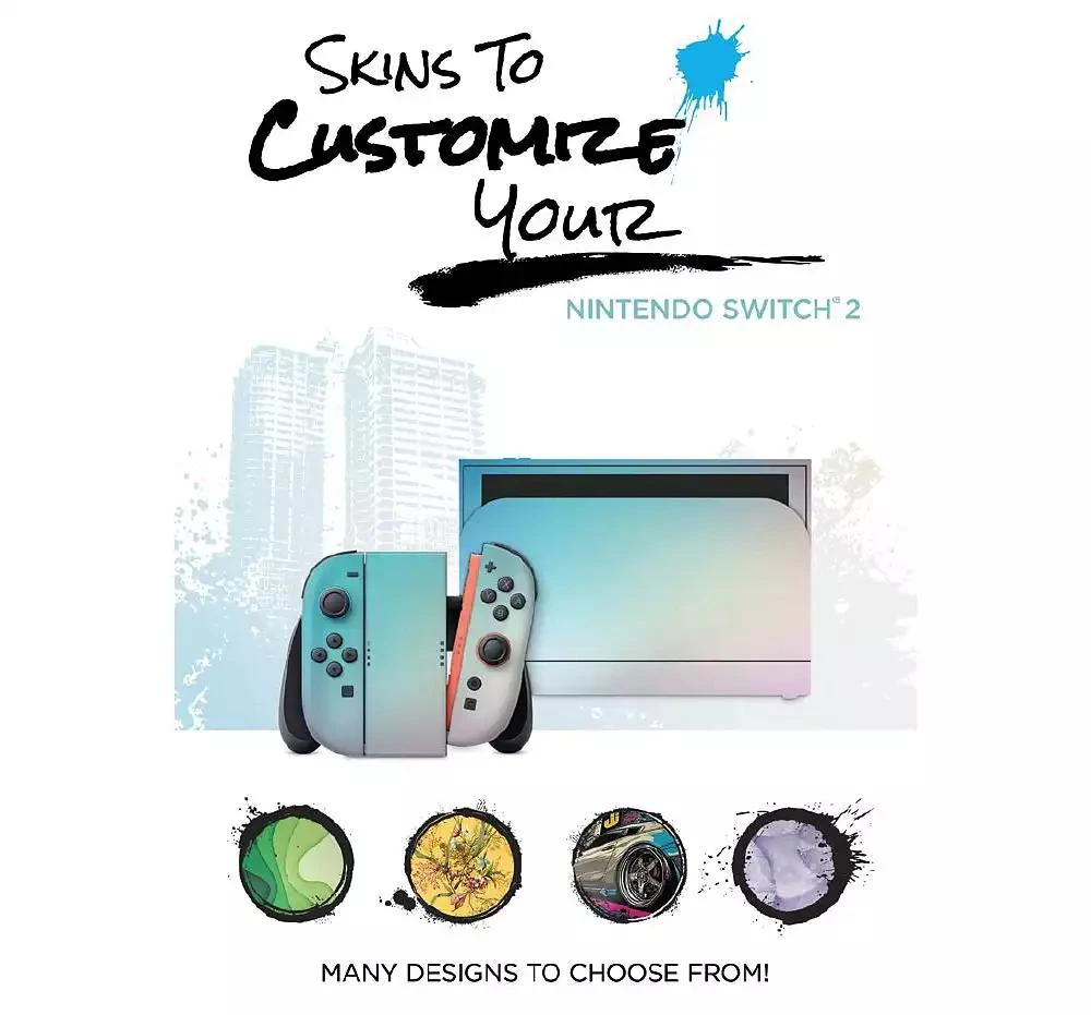 Nintendo Switch 2 Video Game Console with Pro Controller and MightySkins Code 6