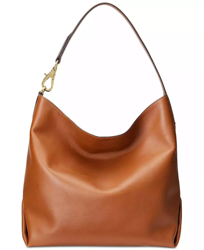 Lauren Ralph Lauren Kassie Large Leather Shoulder Bag 1