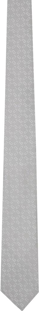 Givenchy Gray Monogram 1972 Tie