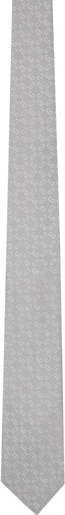 Givenchy Gray Monogram 1972 Tie 1