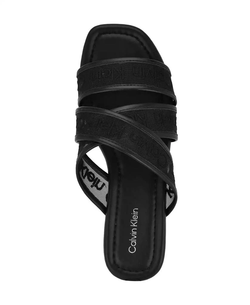 Calvin Klein Women's Bestina Strappy Logo Sandals 4
