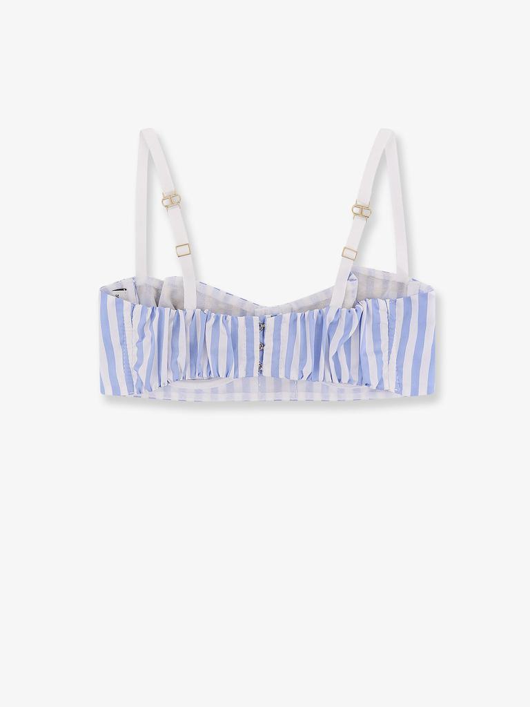 ELISABETTA FRANCHI Beha striped cotton top