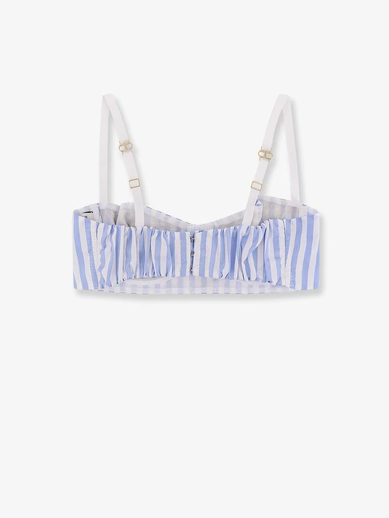 ELISABETTA FRANCHI Beha striped cotton top 2