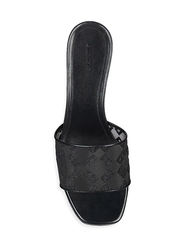 Givenchy G Cube Mules in Monogram 72 Mesh with Lurex 3