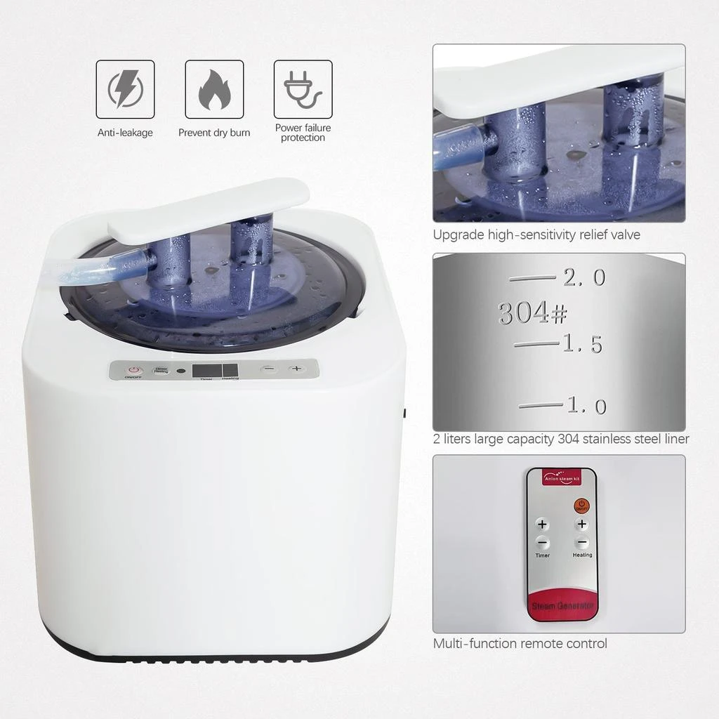 Streamdale Furniture Streamdale Sojourner Portable Sauna For Home - Steam Sauna Tent 6