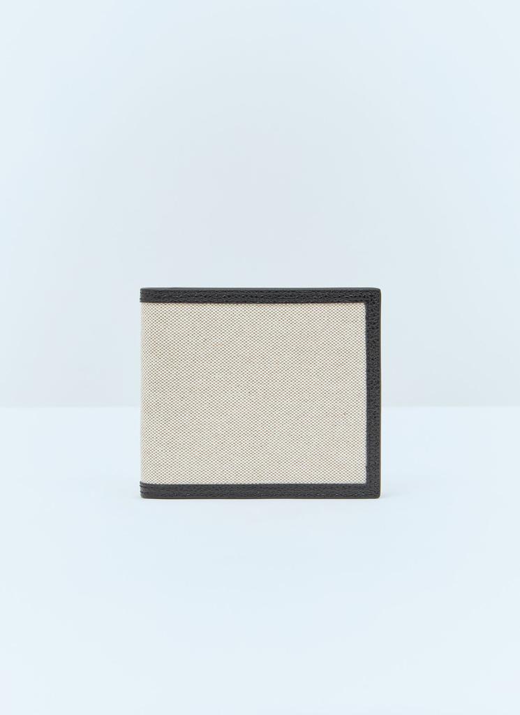 Thom Browne Cotton Canvas Leather Bi-Fold Wallet