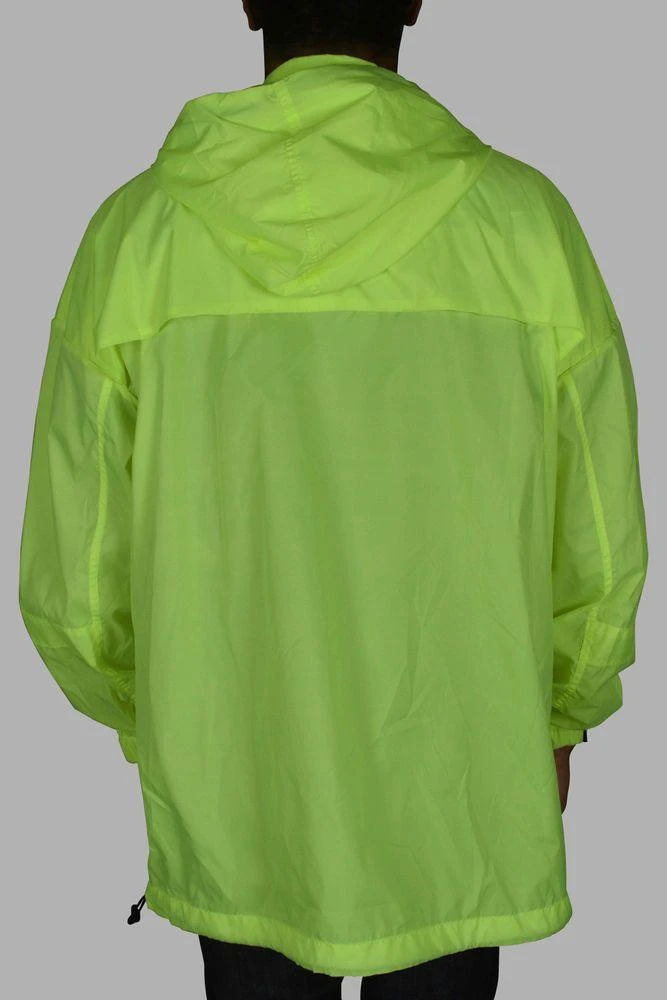 Off-White Fluorescent Yellow Windbreaker With Zippered Pockets 4