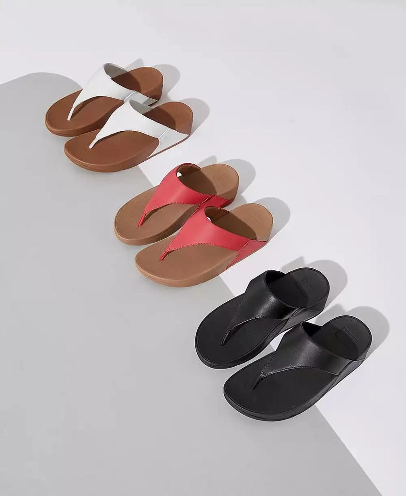 FitFlop Women's Lulu Leather Toe-Thongs Sandals 6