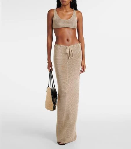 Bananhot Knitted lamé bra top 2