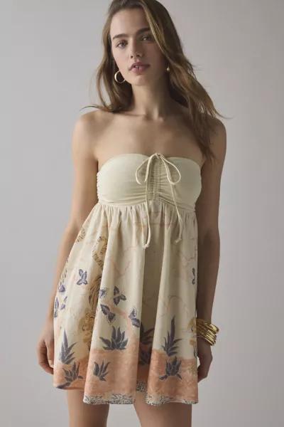 Kimchi Blue Kimchi Blue Pia Convertible Tie Bandeau Babydoll Mini Dress