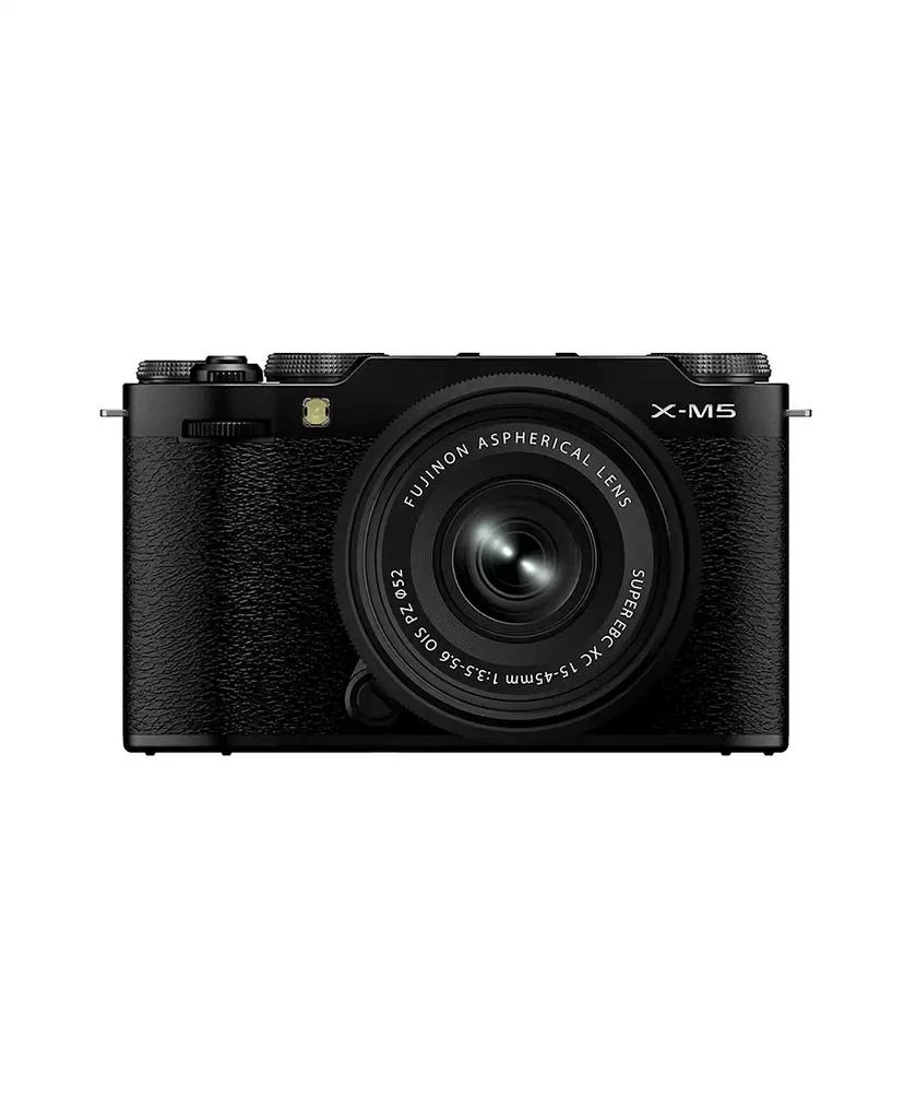 Fujifilm X-M5 Mirrorless Camera with XC 15-45mm f/3.5-5.6 OIS PZ Lens, Black
