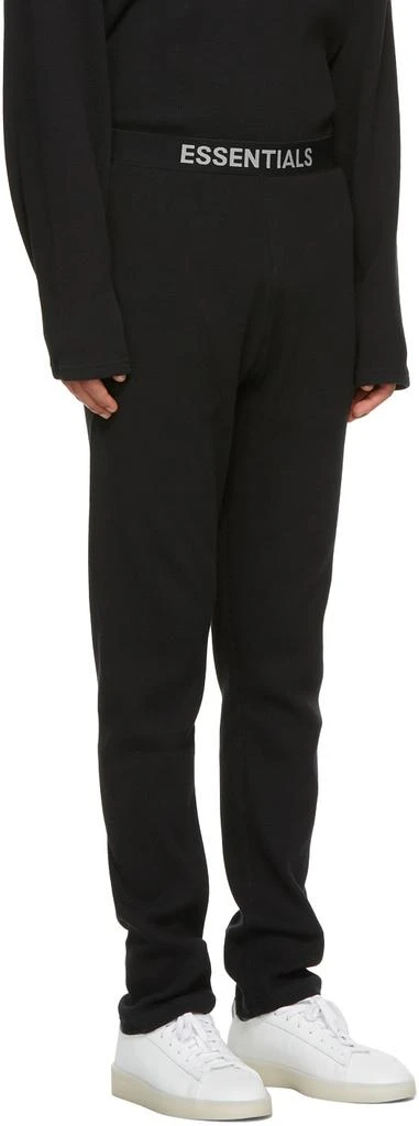 Essentials Black Thermal Lounge Pants 2