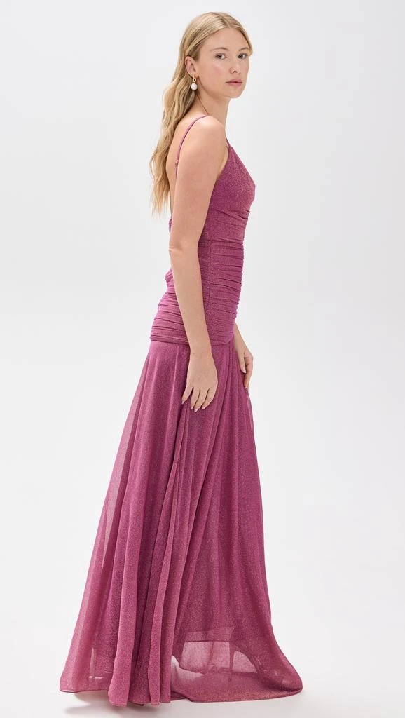 PatBO Metallic Plunge Dress 3