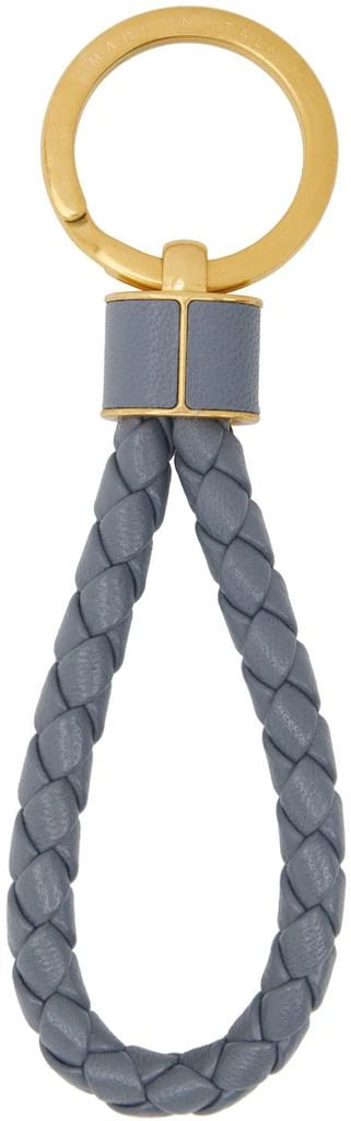 Bottega Veneta Gray Intrecciato Key Ring 2