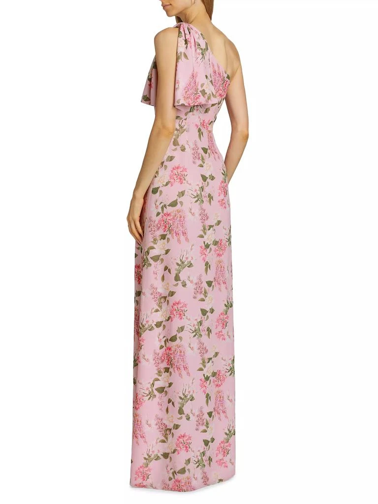 Sachin & Babi Chelsea Floral One-Shoulder Gown 5