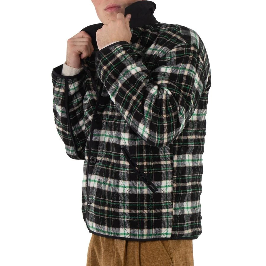 HOLZWEILER Men's Green Mix Gomezi Check Combat Jacket 2