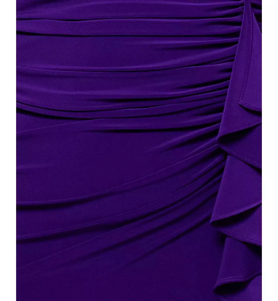 Betsy & Adam Plus Size V-Neck Gown 5