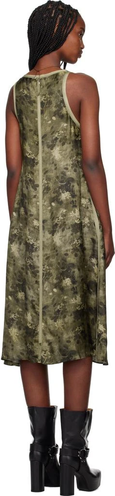 R13 Green Taped Tank Midi Dress 3