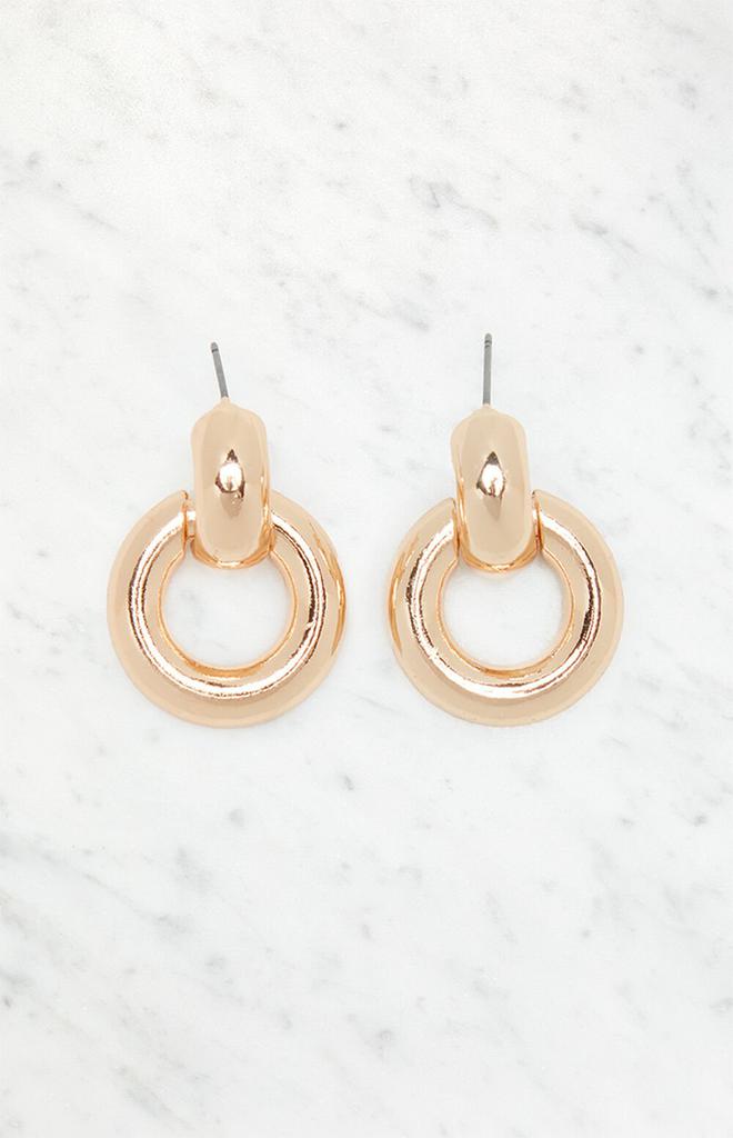 LA Hearts Circle Drop Earrings