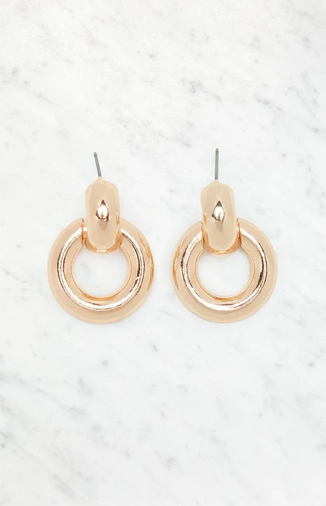 LA Hearts Circle Drop Earrings 1