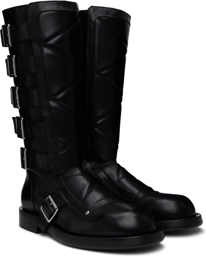 ANN DEMEULEMEESTER Black Jace Biker Boots 4
