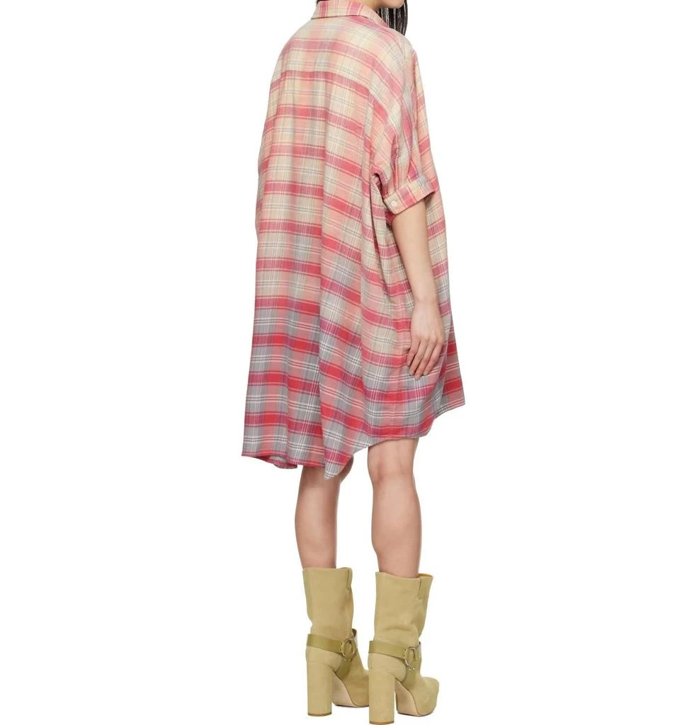 R13 R13 - Plaid Oversized Boxy Shirt Dress 3
