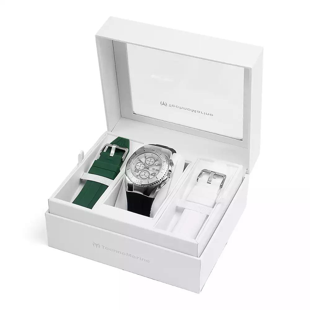 TechnoMarine Men's TM-124028 Cruise Quartz Chronograph White Dial Watch
