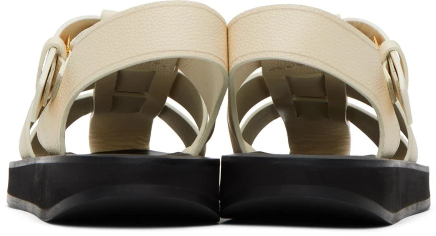 The Row Off-White Fisherman Sandals 2