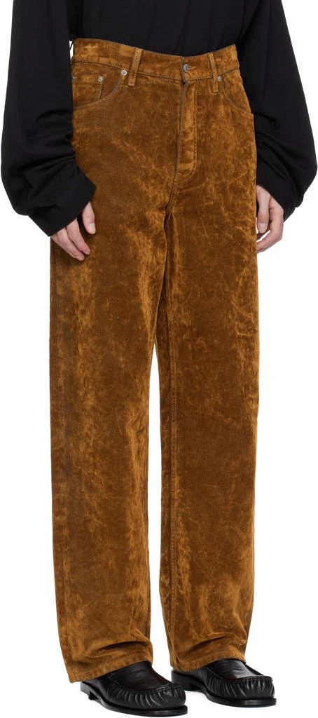 Dries Van Noten Tan Loose-Fit Jeans 2