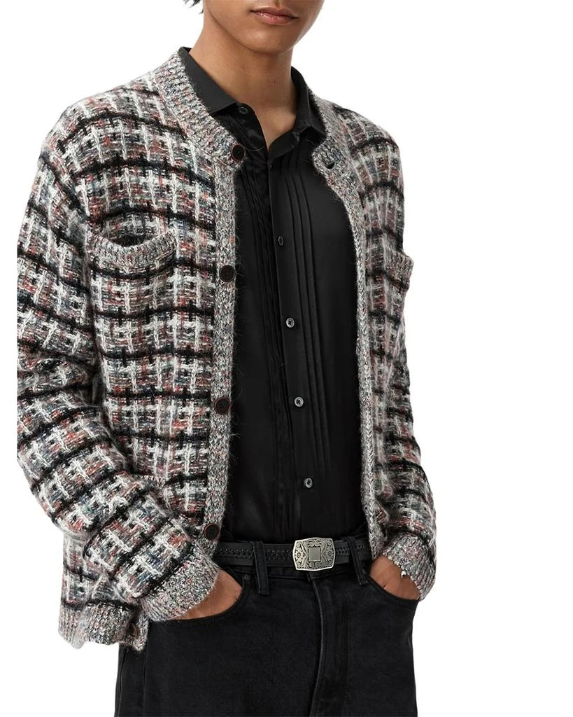 John Varvatos Textured Cardigan Sweater 3