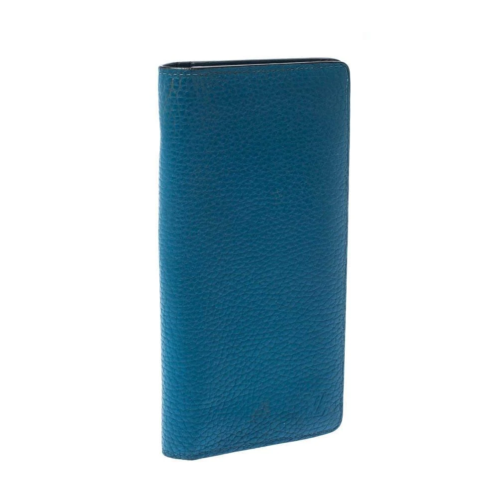 Louis Vuitton Louis Vuitton Blue Taurillon Leather Brazza Wallet 3