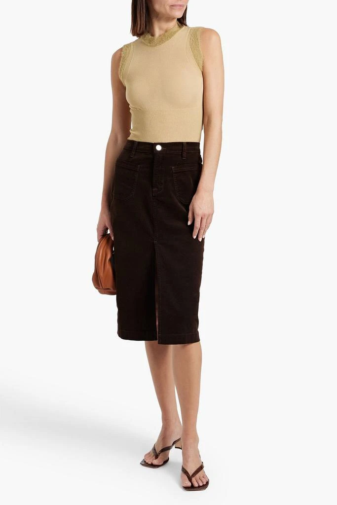 FRAME Cotton-blend corduroy skirt 2