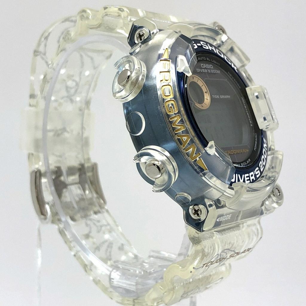 Casio G-Shock blue Clear Resin Stainless Steel Wristwatch (Pre-Owned)