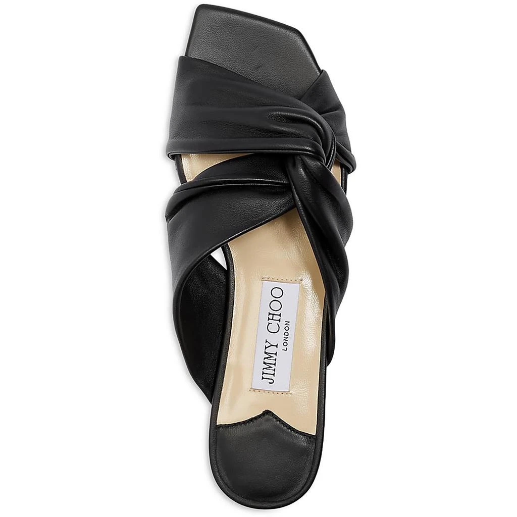 Jimmy Choo NARISA Womens Criss-Cross Leather Slide Sandals 3
