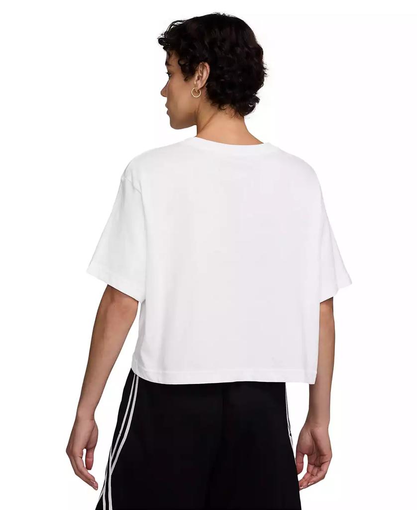 NIKE Women's Cotton Short-Sleeve Cropped Basketball T-Shirt