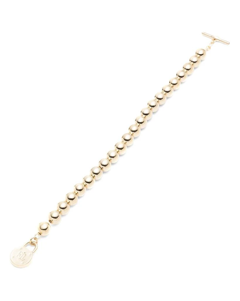 Ralph Lauren Lauren Beaded Padlock Toggle Bracelet 1