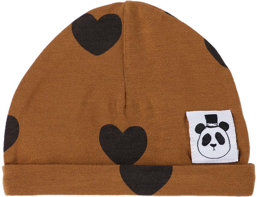 Mini Rodini Baby Brown Hearts Beanie