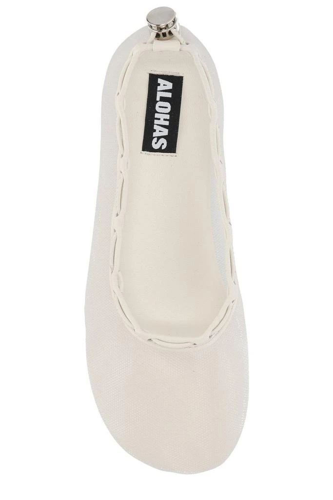 ALOHAS Alohas Drawstring Mesh Ballet Flats 4