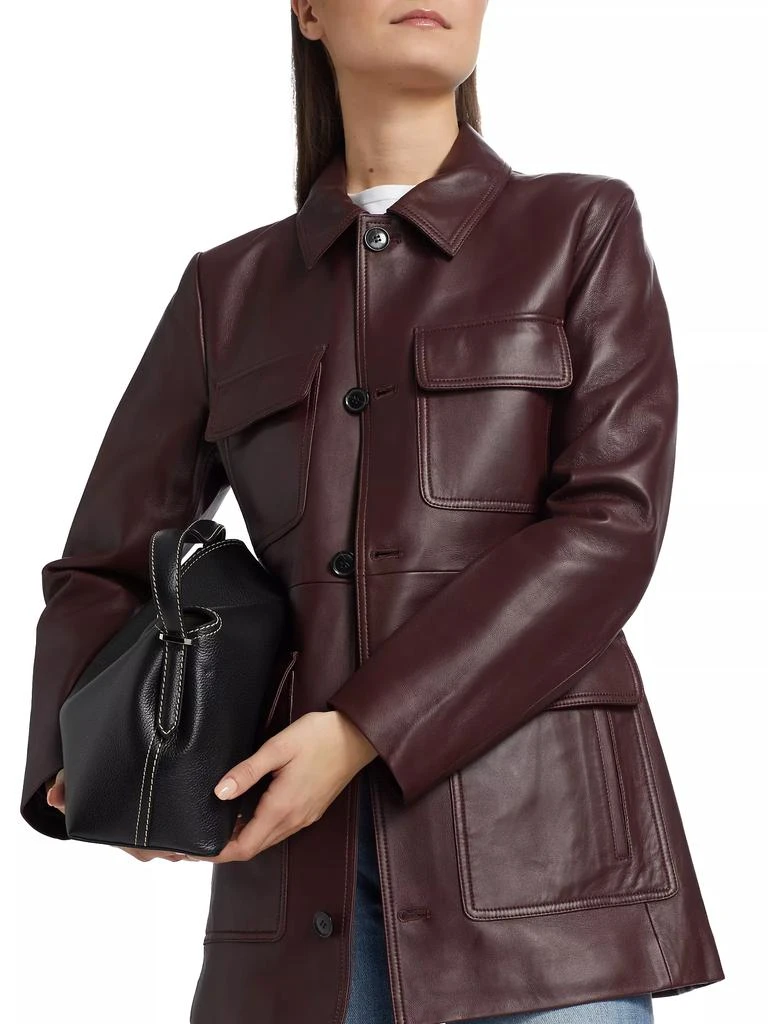FRAME Leather Safari Jacket 6