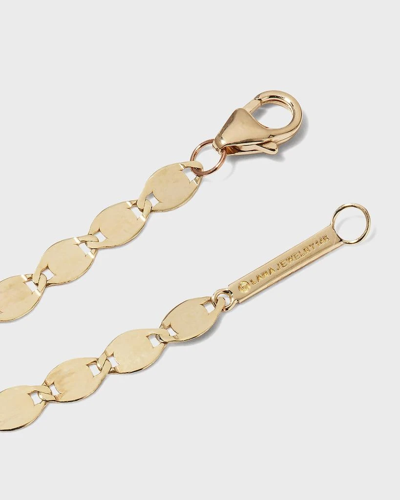 LANA 14K Gold Mega Nude Chain Anklet 4