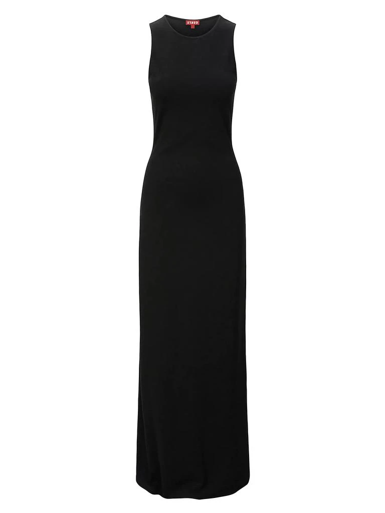 Staud Bari Sleeveless Jersey Maxi Dress 1