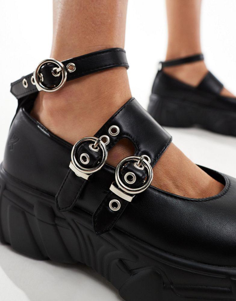 Koi Footwear Koi Seraphon Mystic chunky shoes with buckles in black