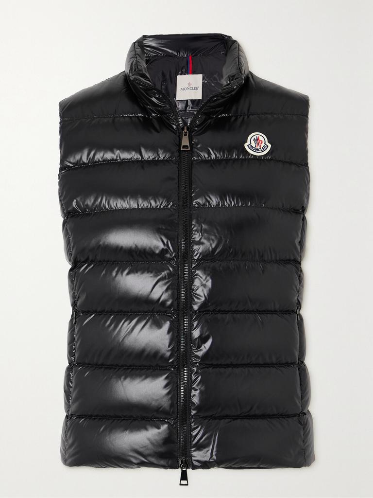 モンクレール★GHANY★ガーニー★ブラック★サイズ0★国内正規品 Moncler Ghany 绗缝亮面软壳面料羽绒马甲 - Coats - Free Shipping