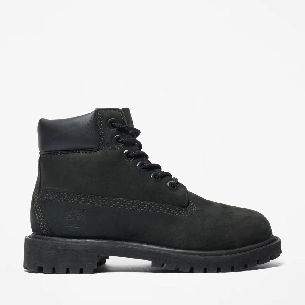 Timberland Premium 6 Inch Waterproof Boot Black Nubuck  TB-012707-001 Pre-School 1
