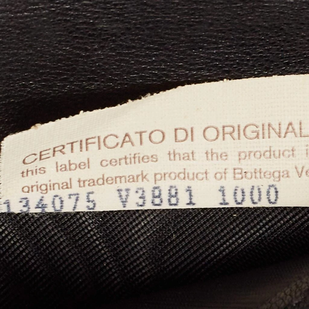 Bottega Veneta Bottega Veneta Black Intrecciato Leather Flap Continental Wallet 10