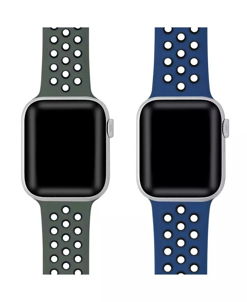 Posh Tech 2 Pack Silicone Band for Apple Watch 44,45,46,49mm 3