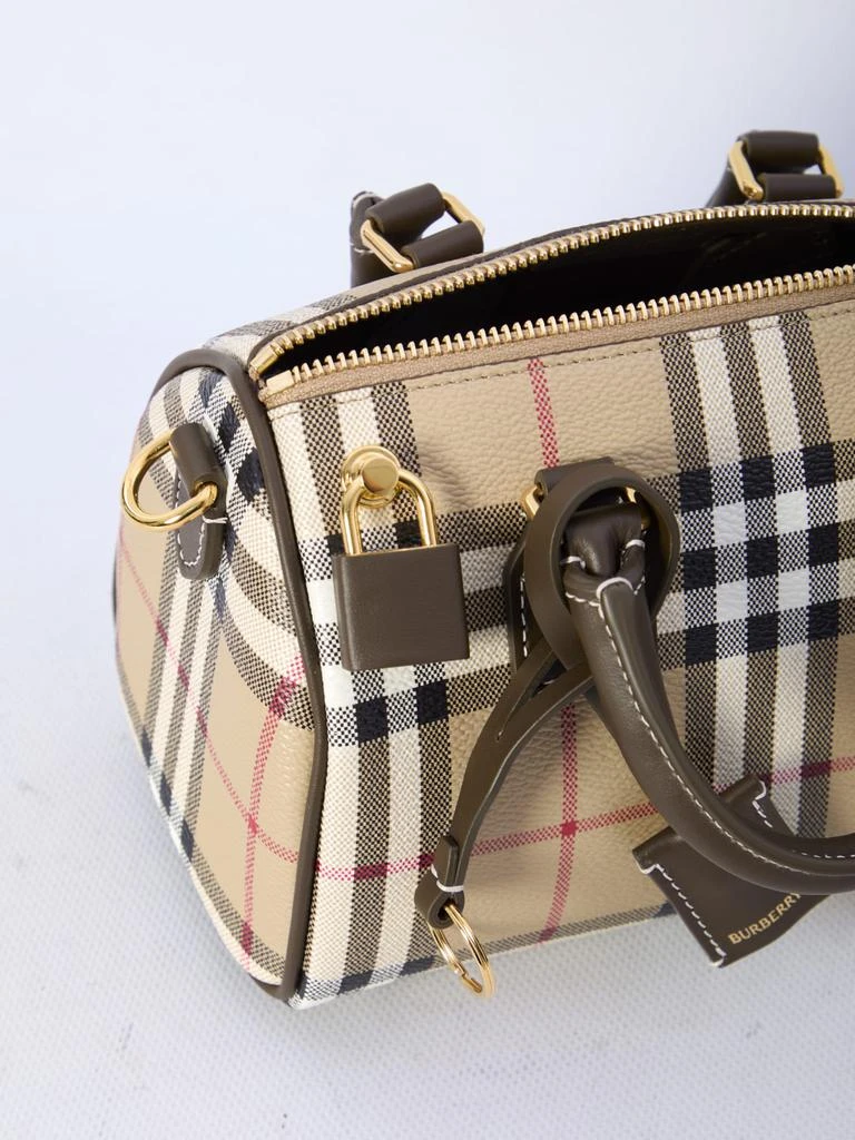 Burberry Check Mini Bowling Bag 4