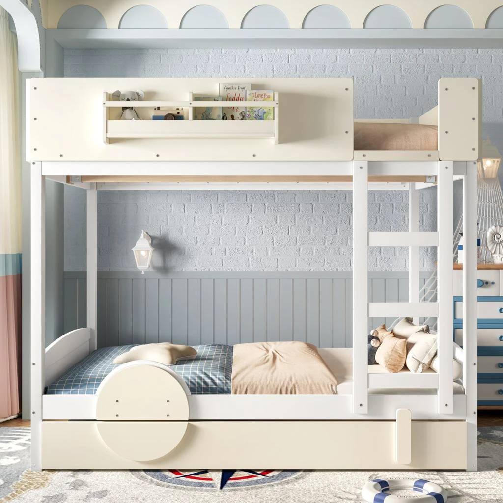 Streamdale Furniture Streamdale Full Bunk Bed with Trundle and Storage 2